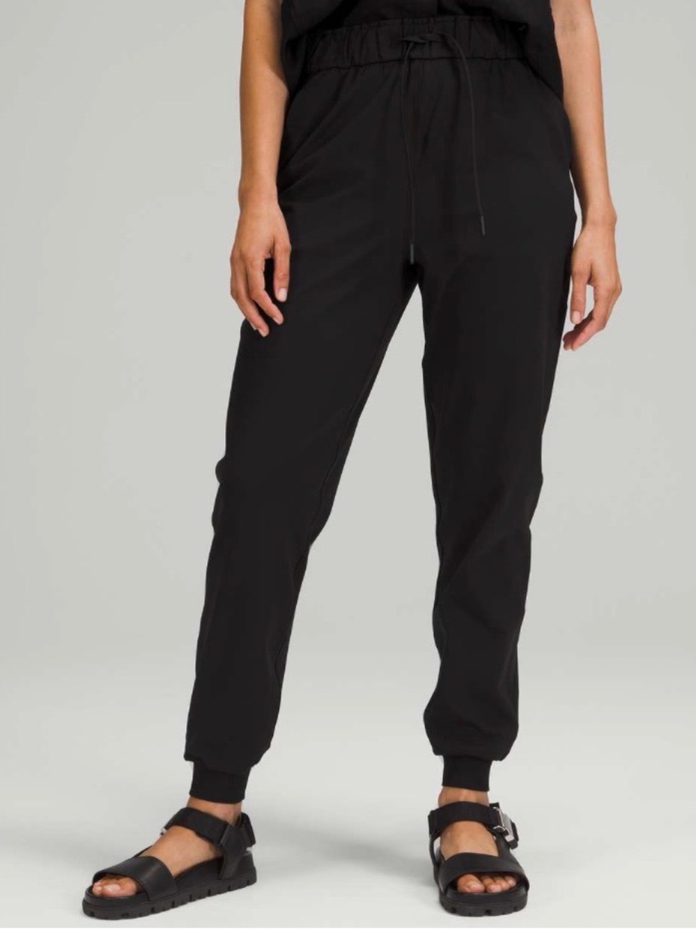 Lululemon Stretch High Rise Jogger Black Size 10 Luxtreme Nulu Activewear